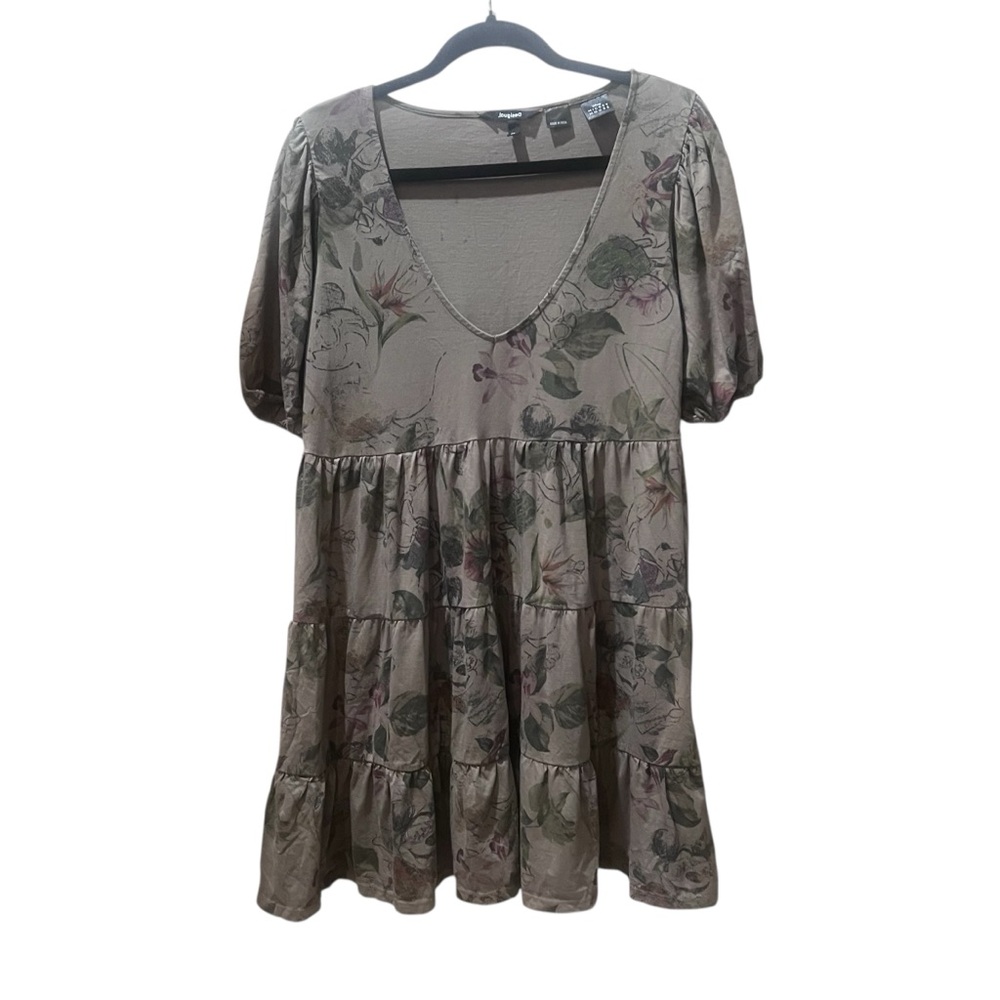Desigual  Nagore Floral Print Mickey‎ Disney Mini Dress Size Medium
